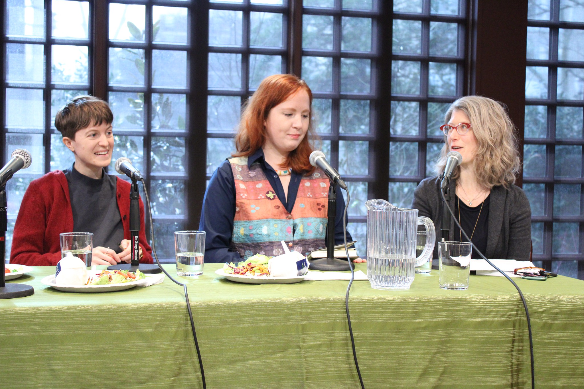 Three writers on a panel