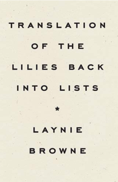 Cover art for Translation of the Lilies Back Into Lists