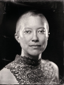 Tintype portrait of Abbey Mei Otis